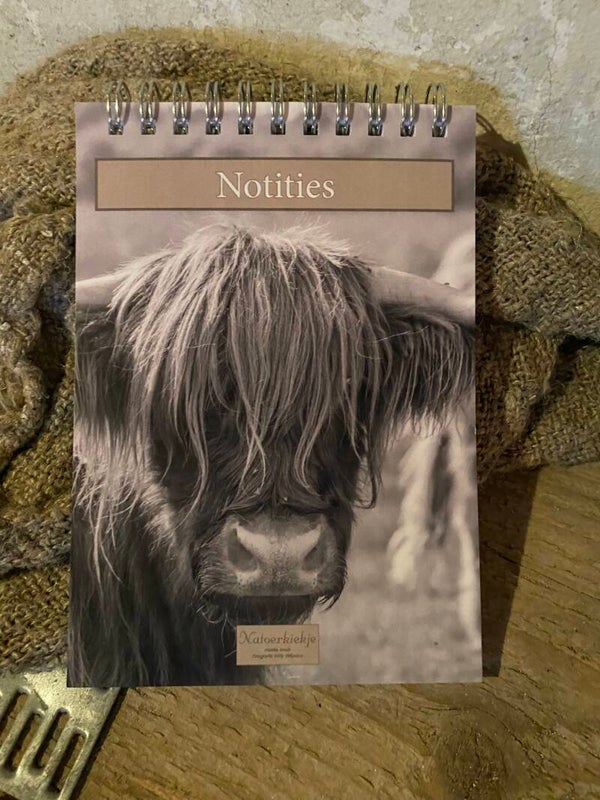 Notitie boekje Schotse hooglander nr 2
