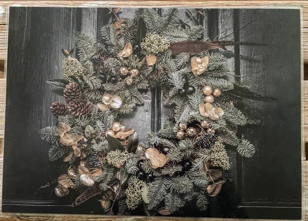 Placemat kerstkrans