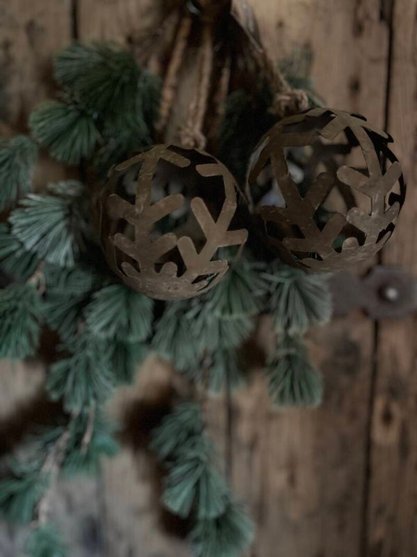 Roestige hanger snowy