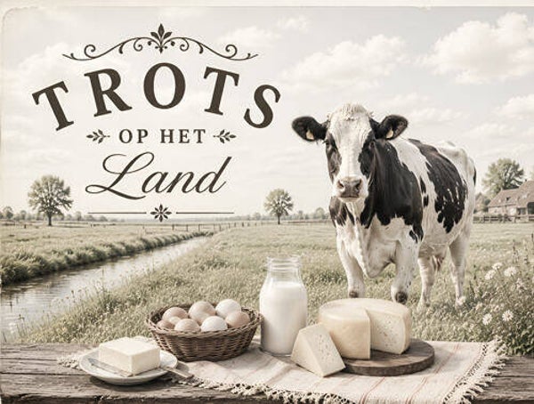 Tuinposter Trots op de boer, nr 544