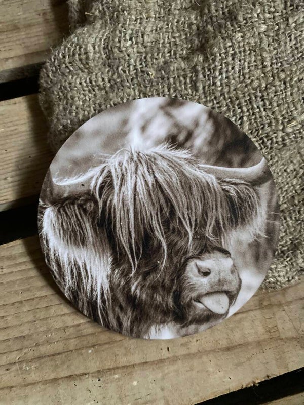 Ronde viltje Schotse hooglander nr 7