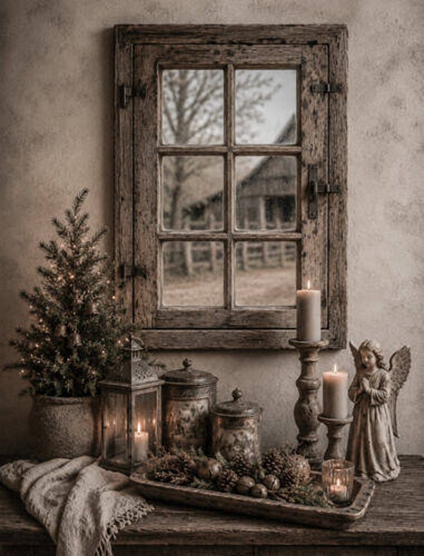 Wanddoek/tuinposter kerst 8