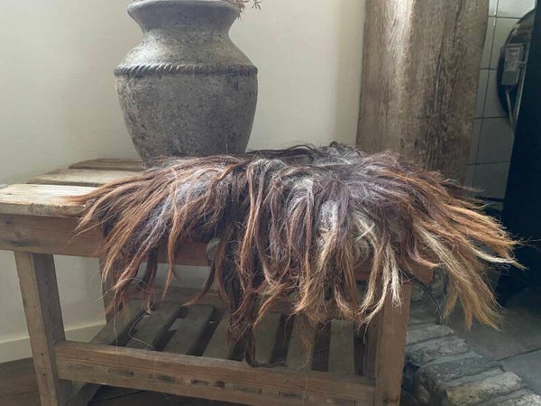 Deco vachtje gemêleerd bruin