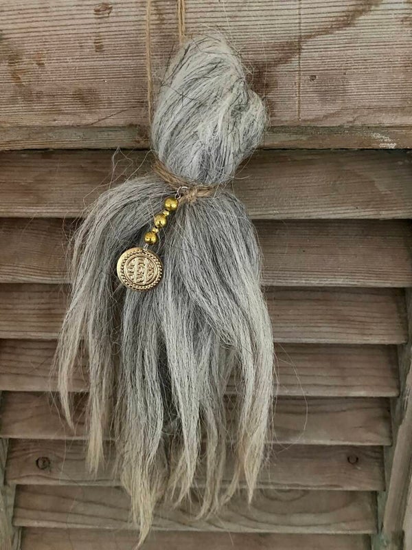 Toef gemêleerd grijs/creme