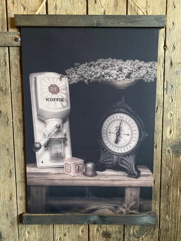 Wanddoek koffiemolen