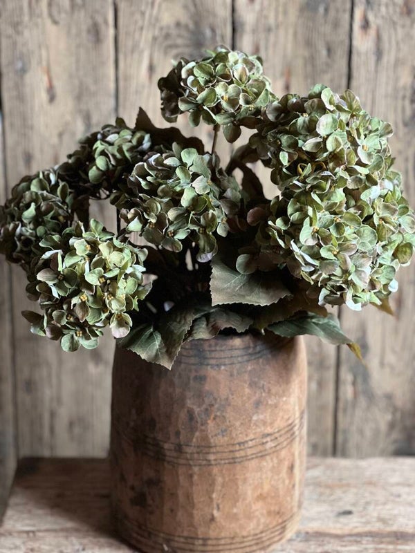 Boeketje groene hortensia