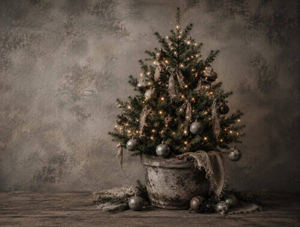 Wanddoek/tuinposter kerst 545