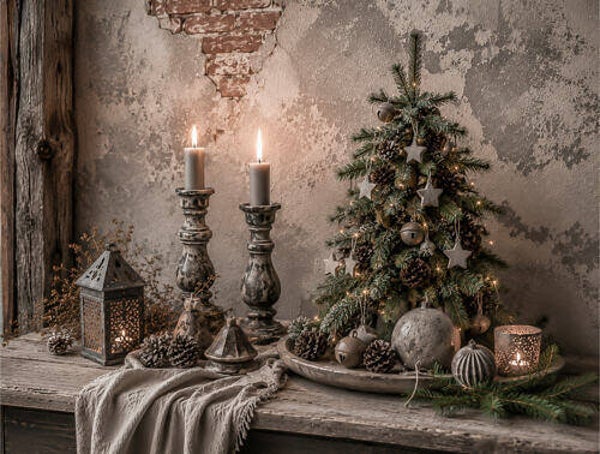 Wanddoek/tuinposter kerst 546