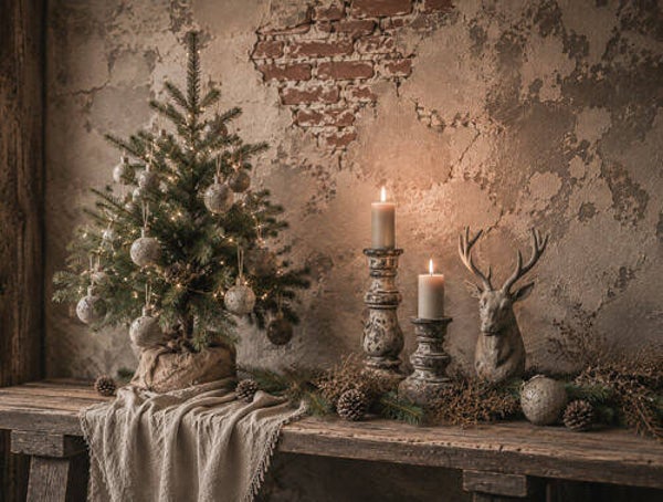Wanddoek/tuinposter kerst 549