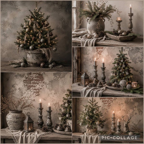 Vier kerst placemats naar keuze