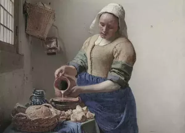 Vinyl placemat melkmeisje