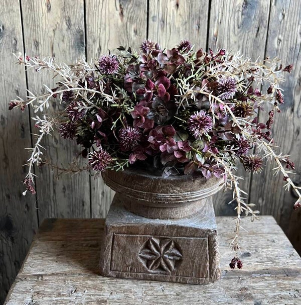 Halve bol kunstbloemen