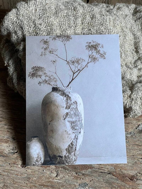 Fotokaart grote vaas