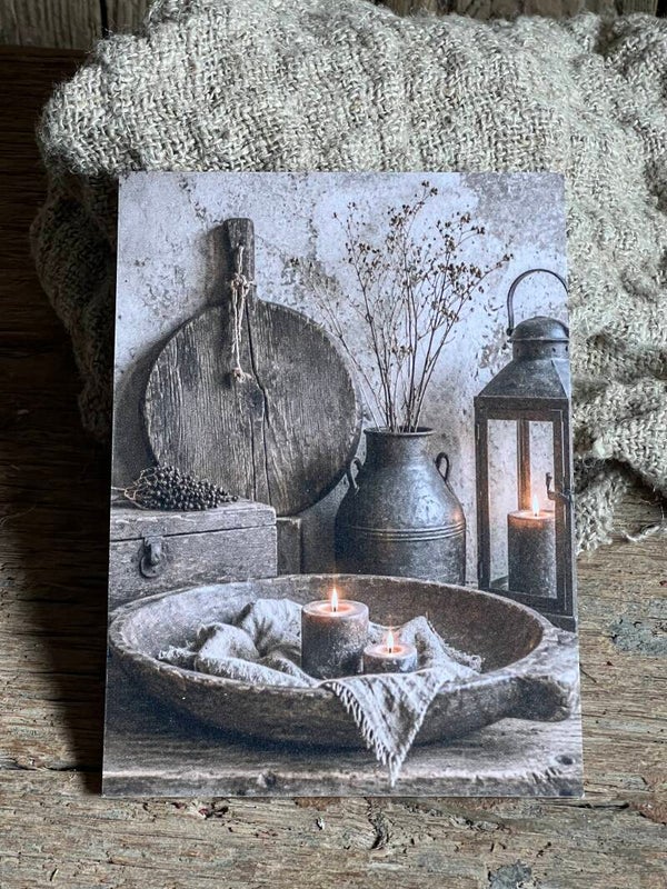 Fotokaart schaal en lantaarn