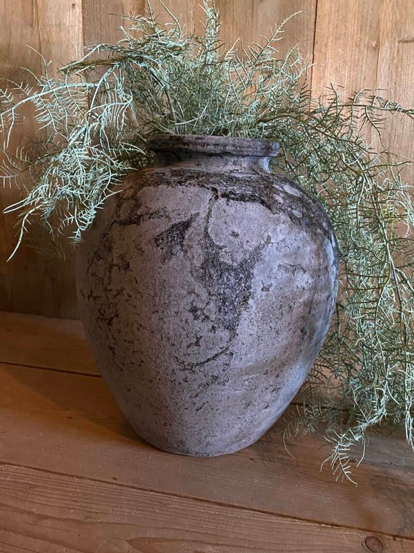 Grote grijs gemêleerde pot nr 2