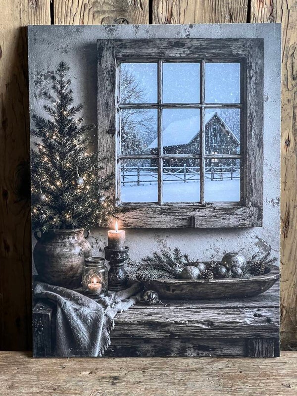 Houten paneel kerst nr 1