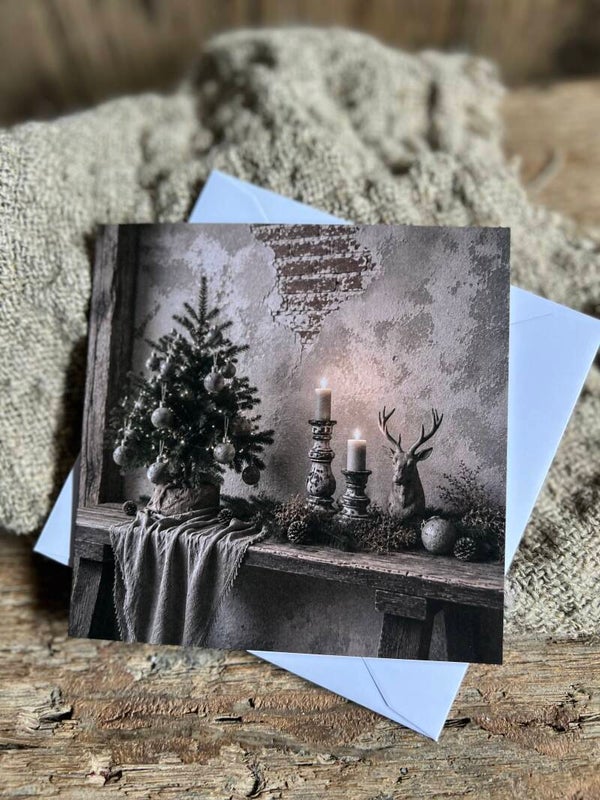 Vierkante kaart kerst nr 12