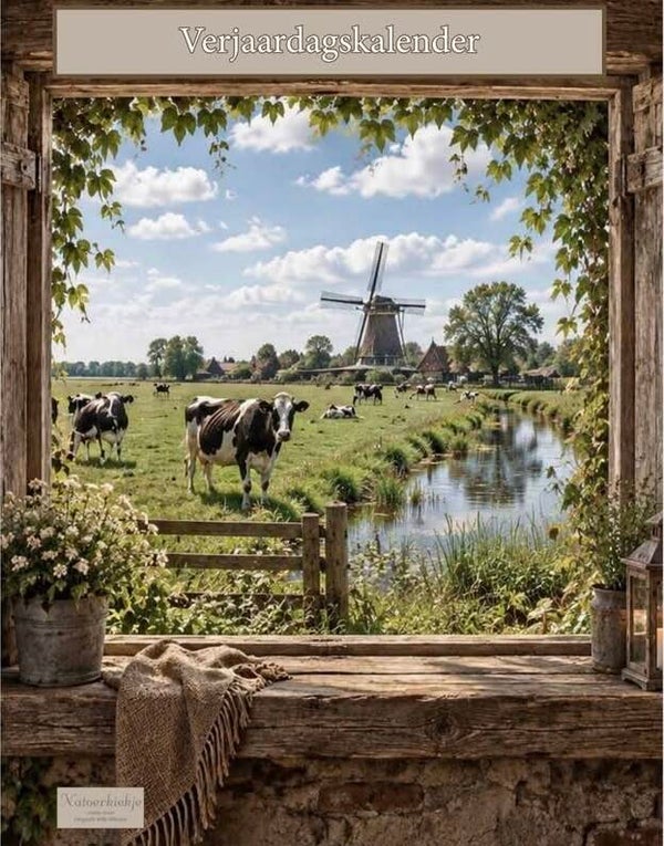 Verjaardagskalender Hollandse koe