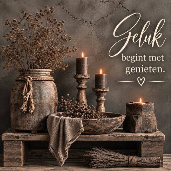 Vierkante houten bord nr 35