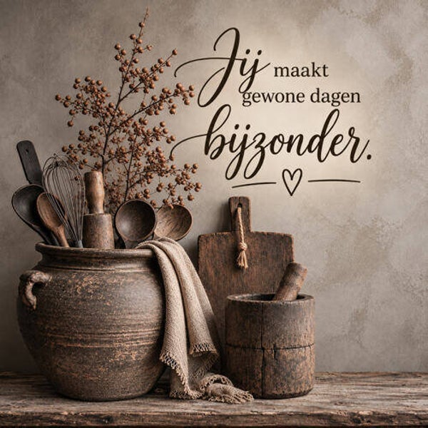 Vierkante houten bord nr84