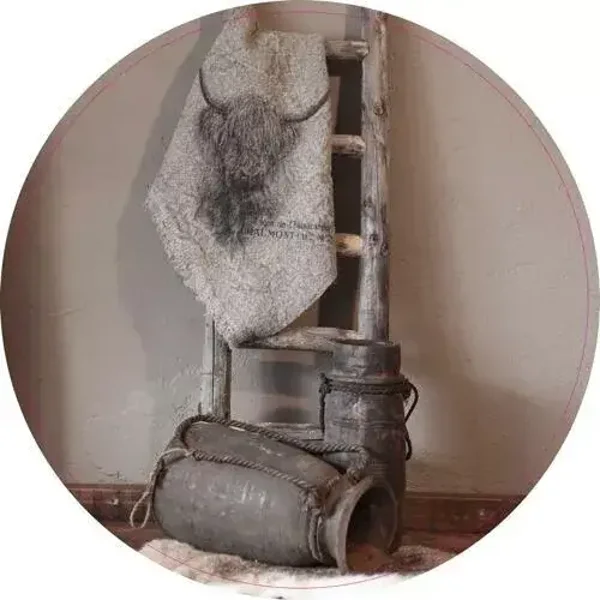 Muurcirkel Nepalese pot met ladder