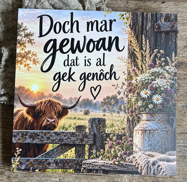 Vierkante houten bord nr102