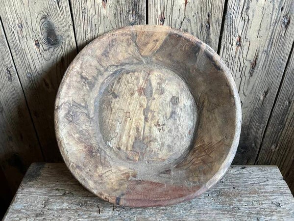 Oude kleine houten schaal nr9