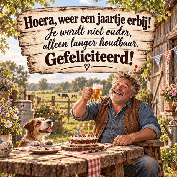 Vierkante houten bord nr198