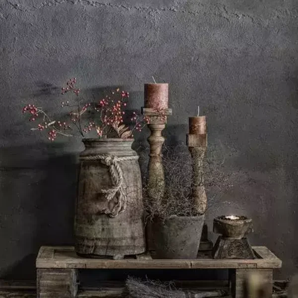 Nepalese vaas en kandelaars nr 97