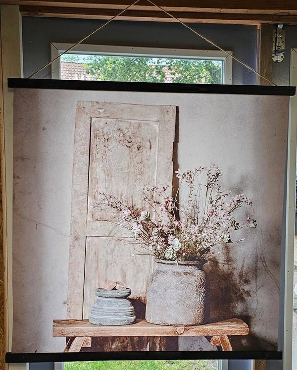 Wanddoek droog bloemen