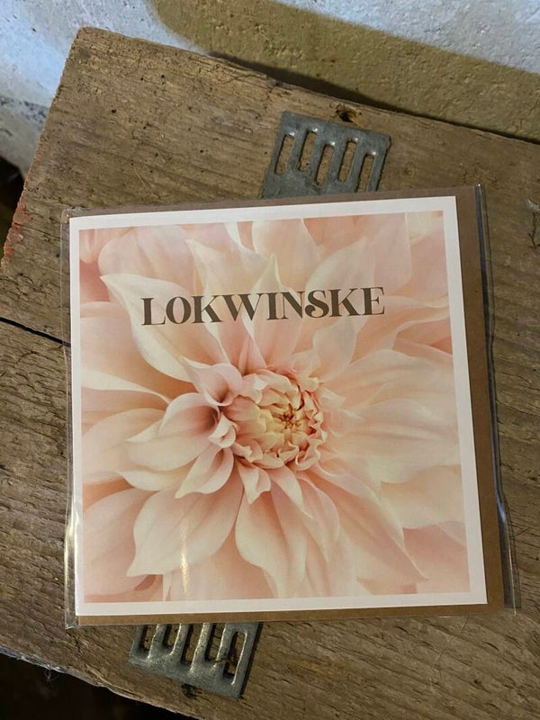 Vierkante wenskaart Lokwinske