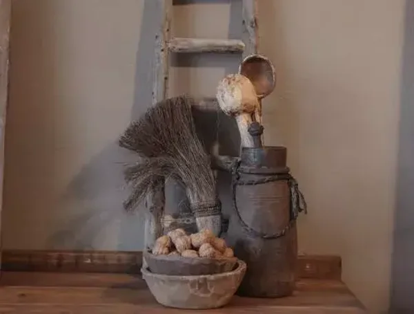 Spatscherm potterie met ladder