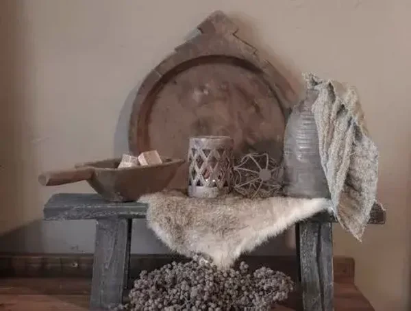 Spatscherm bankje met schaal