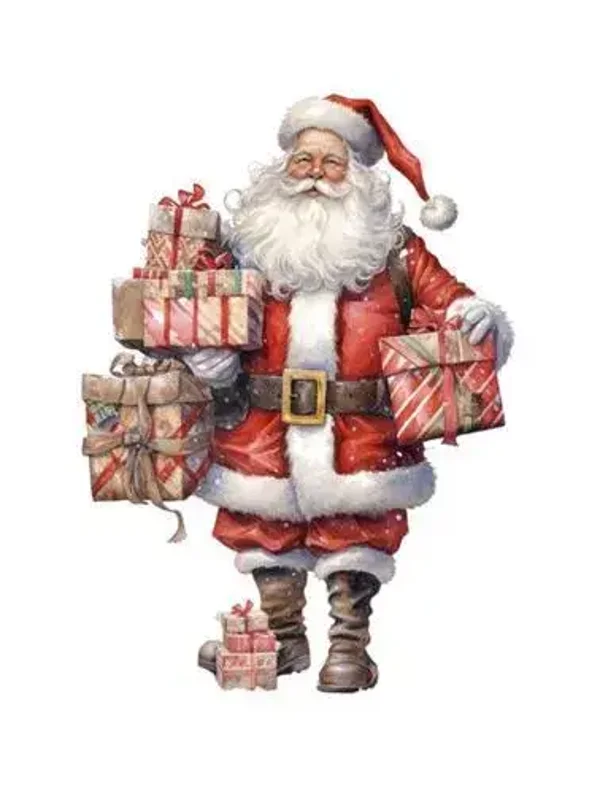 Tuinposter kerstman  nr4