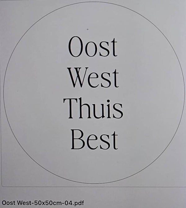 Muurcirkel oost west thuis best nr 4