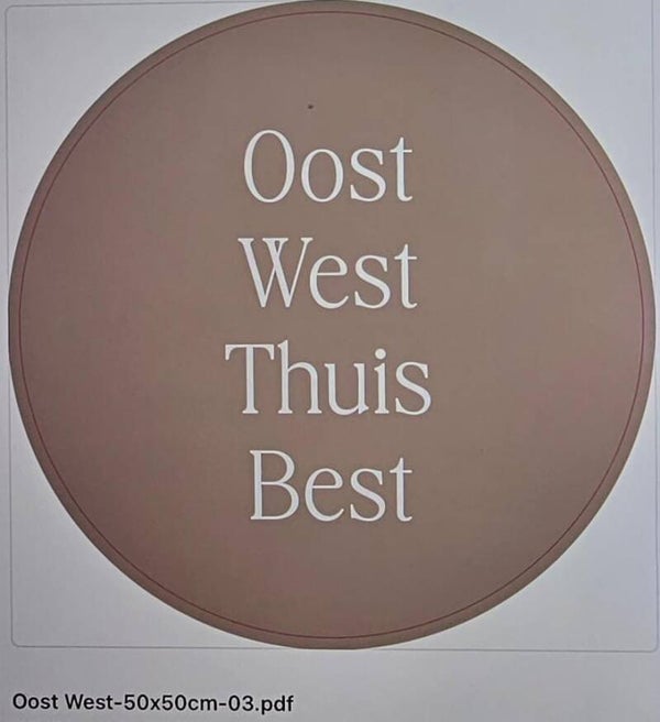 Muurcirkel oost west thuis best nr 3