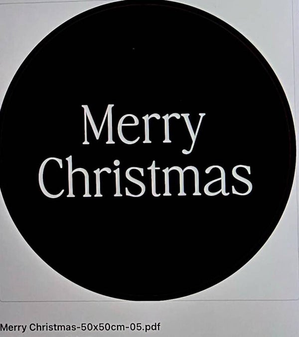 Muurcirkel merry christmas nr 5