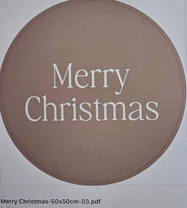 Muurcirkel merry christmas nr 3