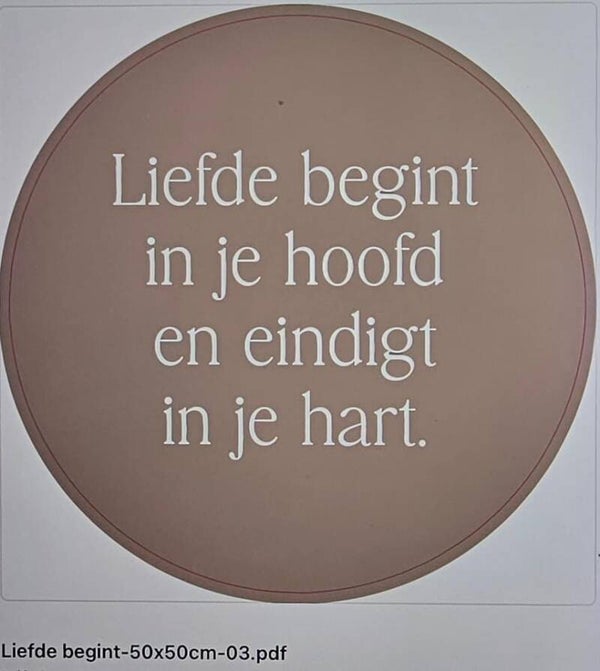 Muurcirkel liefde begint nr 3