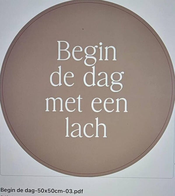 Muurcirkel begin de dag met een dansje nr 3