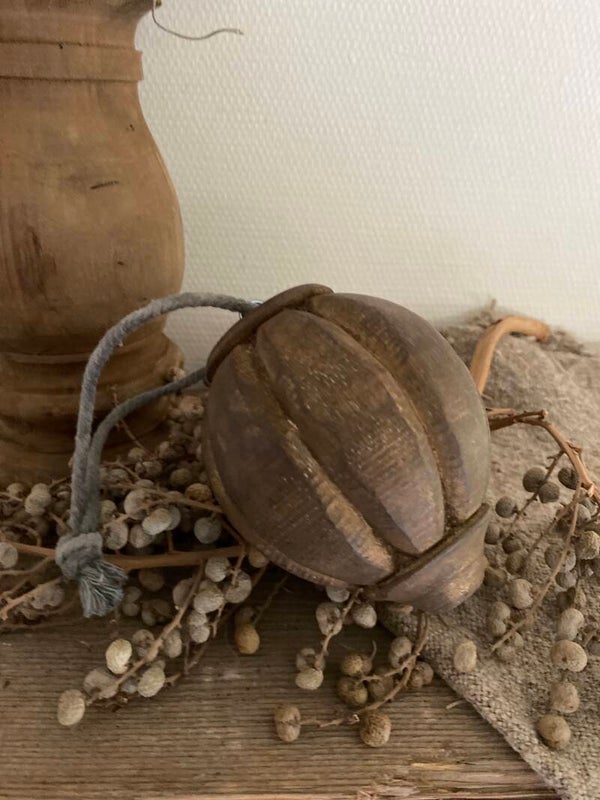 Houten  kerstbal