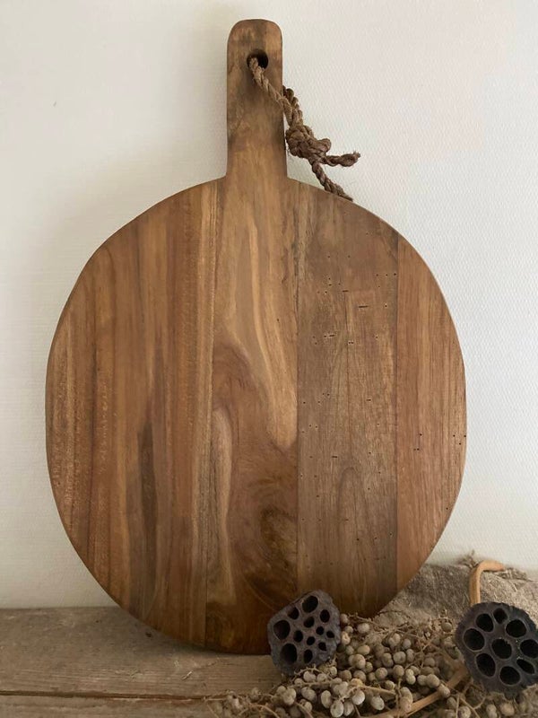 Ronde snijplank met koord