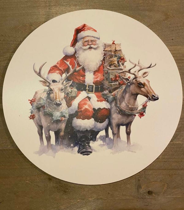 Kerstman en rendieren