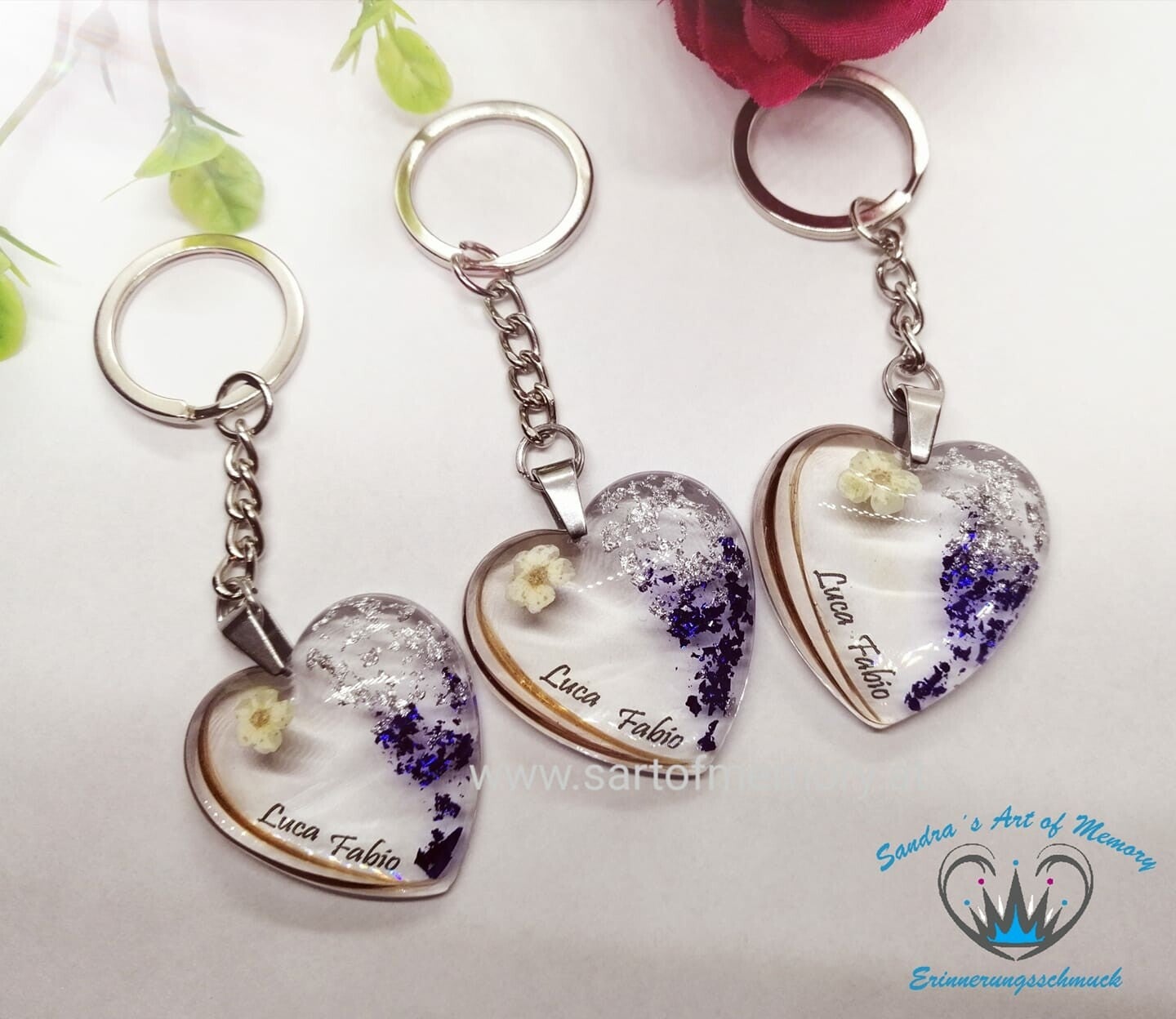 Anhänger Herz groß "Emilia"