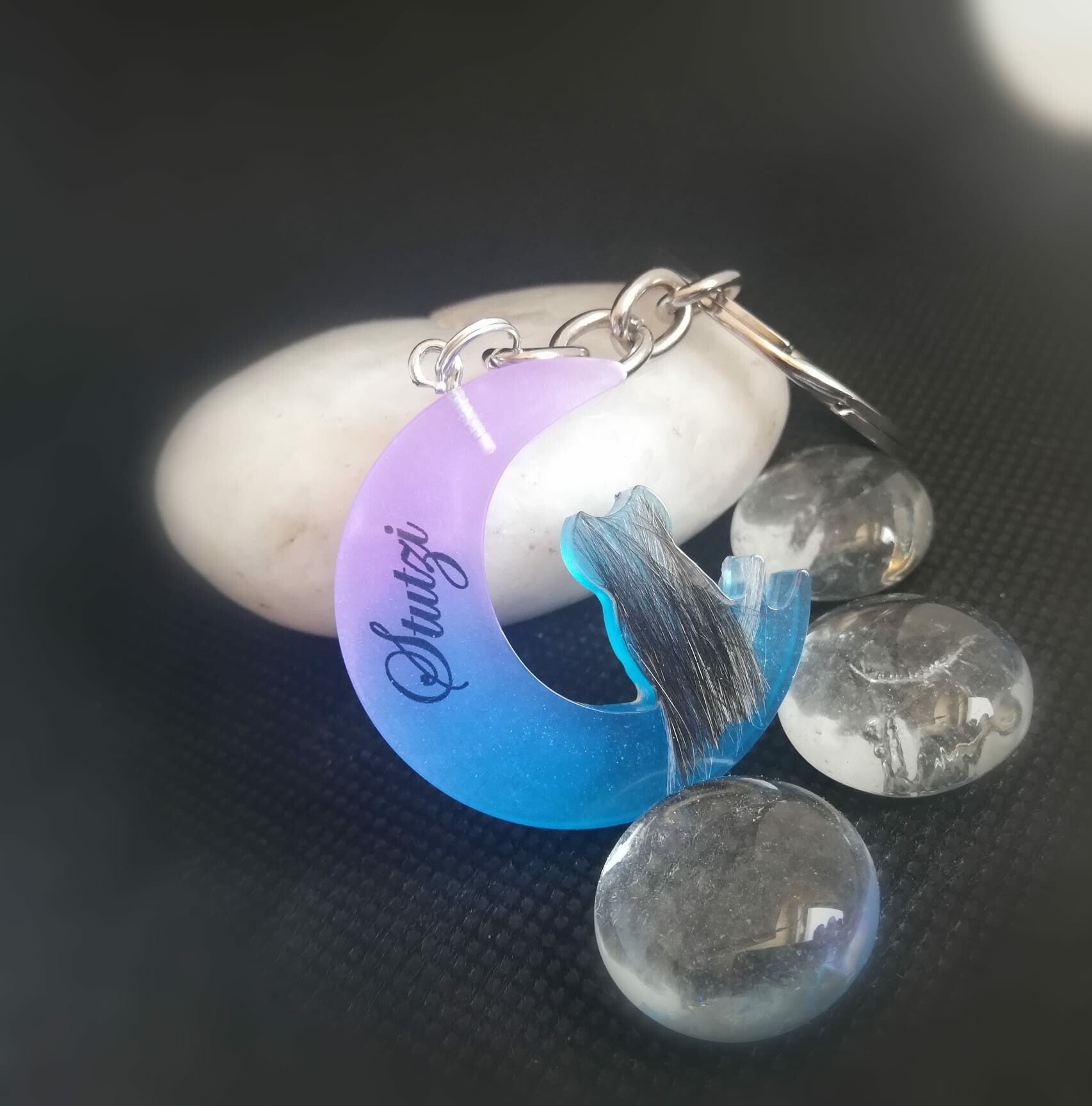 Schlüsselanhänger Katze "Moon"