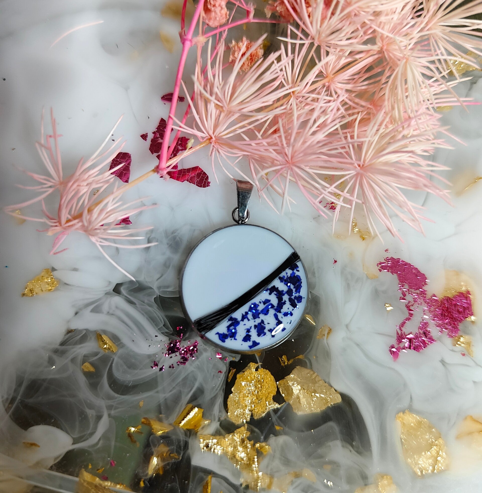 Edelstahl Münzfassung  "Laurena"