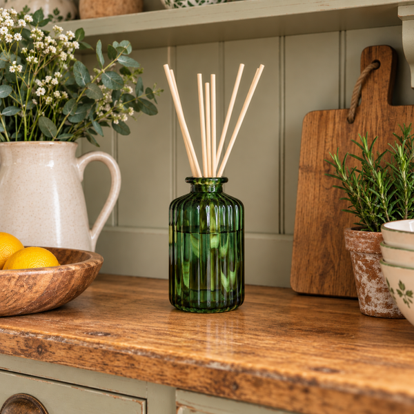Ribbed Diffuser Decanter - Emerald