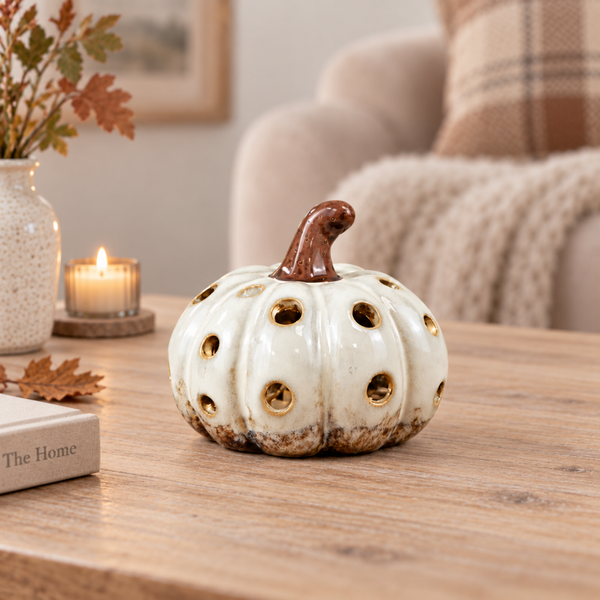 LED Pumpkin - Natural