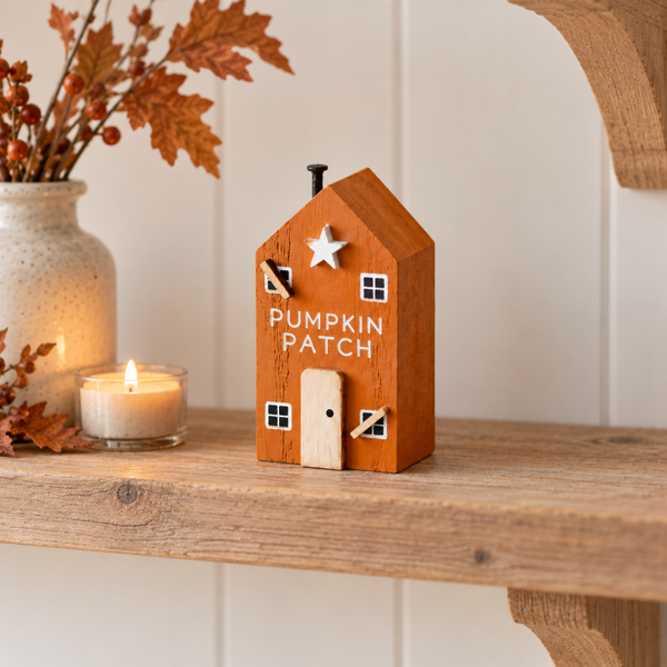 Pumpkin Patch Wooden House