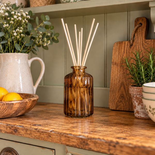 Ribbed Diffuser Decanter - Sepia